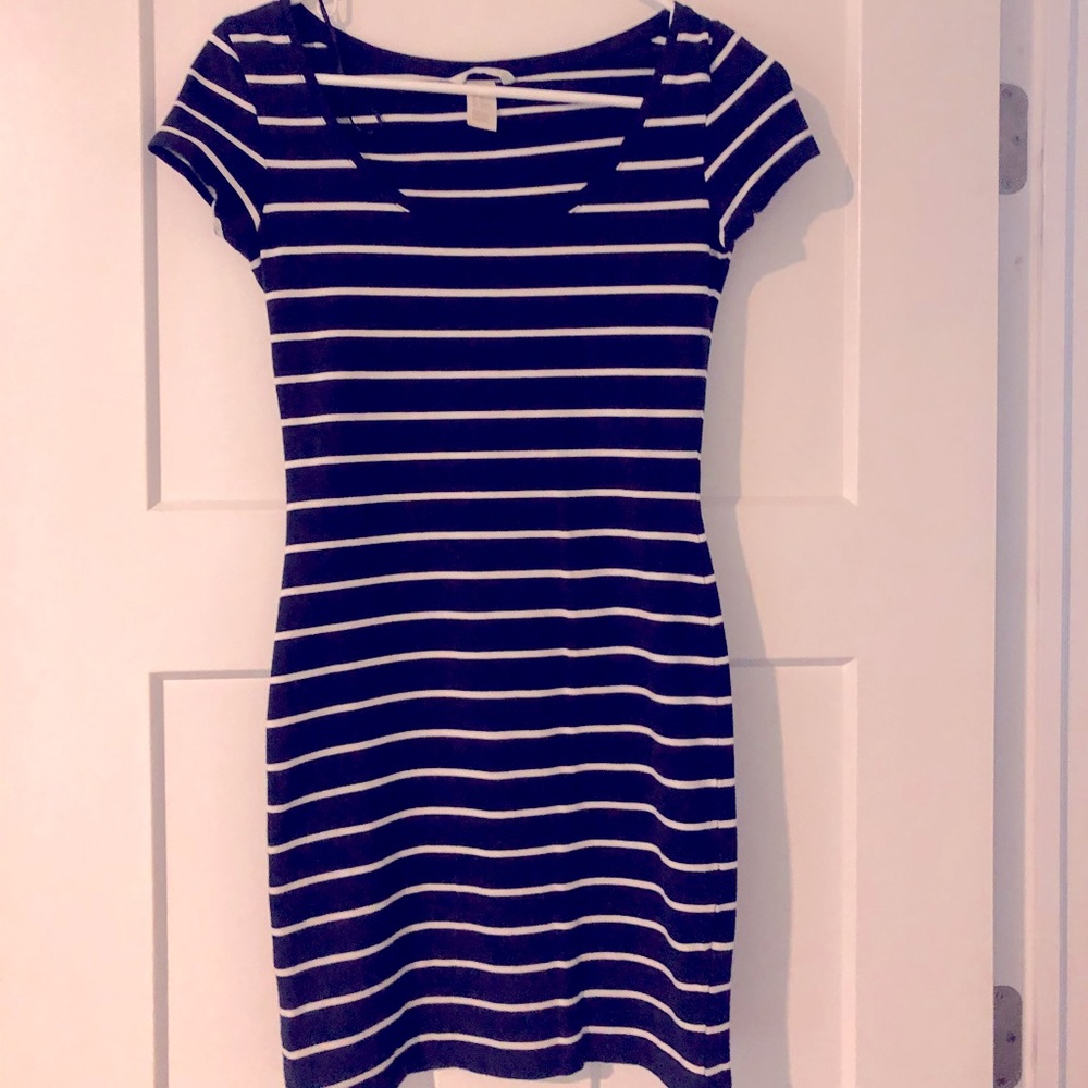 Stripped T-shirt dress